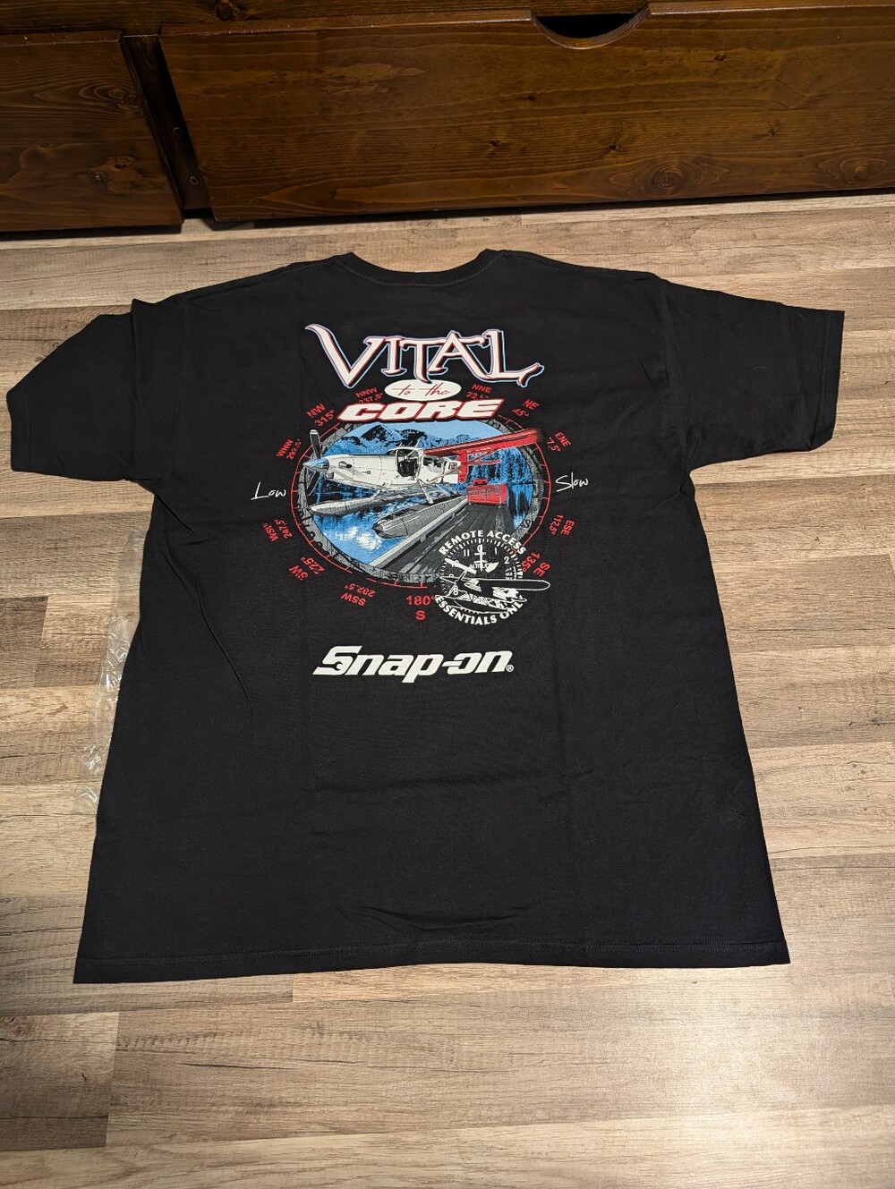 Snap-On Black 'Vital to the Core' Graphic Short Sleeve Tee